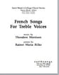 French Songs SSAA choral sheet music cover